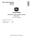 John Deere 244J (SN. from 23290) Compact 4WD Loaders Operation and Test Manual (TM11214)
