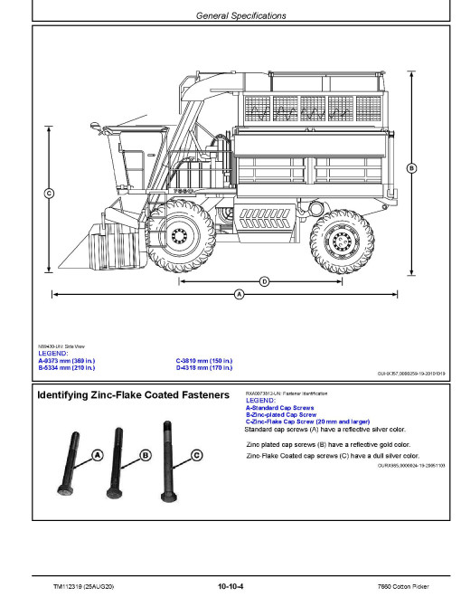 John Deere 7660 Cotton Pickers Repair Manual (TM112319) John Deere 7660 Cotton Pickers Repair Manual (TM112319)