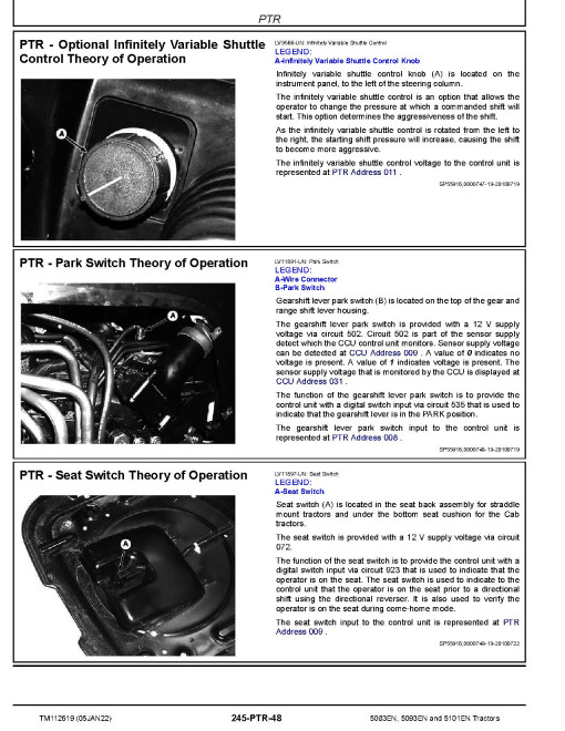 John Deere 5083EN, 5093EN and 5101EN T2/S2 and T3/S3A Tractors Diagnostic Manual (TM112619) John Deere 5083EN, 5093EN and 5101EN T2/S2 and T3/S3A Tractors Diagnostic Manual (TM112619)