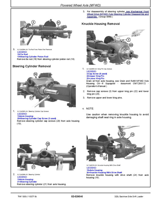 John Deere 325J Backhoe Loaders Repair Manual (TM11300) John Deere 325J Backhoe Loaders Repair Manual (TM11300)