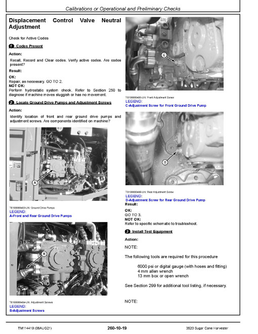 John Deere 3520 (SN. from 120701) Sugar Cane Harvesters Diagnostic Manual (TM114419) John Deere 3520 (SN. from 120701) Sugar Cane Harvesters Diagnostic Manual (TM114419)