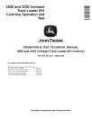 John Deere 329D and 333D Compact Track Loaders with EH Controls Operation and Test Manual (TM11454)