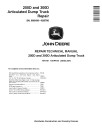 John Deere 250D and 300D Articulated Dump Trucks (SN: 609166-626760) Repair Manual (TM1161)
