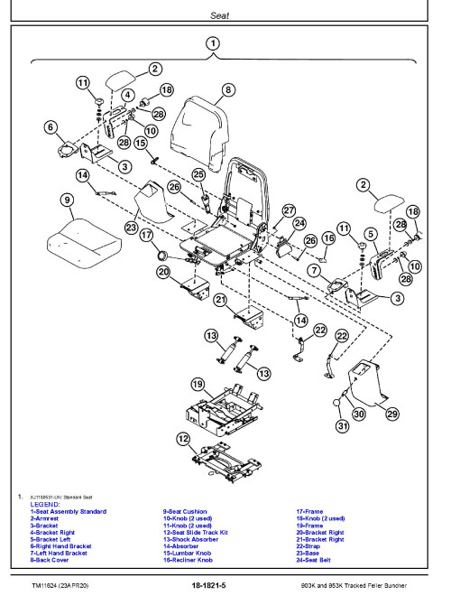 John Deere 903K and 953K Tracked Feller Bunchers Repair Manual (TM11624) John Deere 903K and 953K Tracked Feller Bunchers Repair Manual (TM11624)