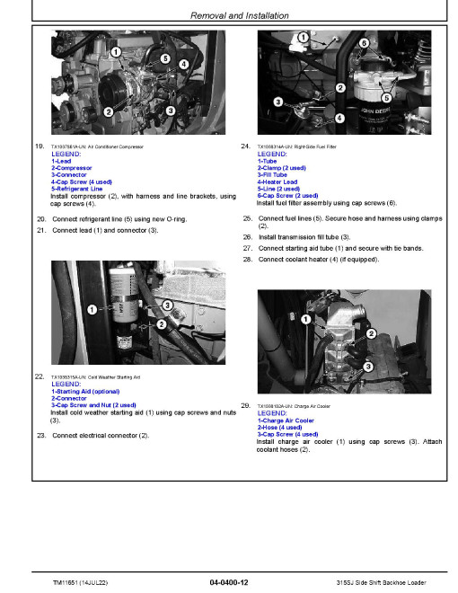 John Deere 315SJ (SN. from BE315SJ300869, T0315SJ178876) Side Shift Backhoe Loaders Repair Manual (TM11651) John Deere 315SJ (SN. from BE315SJ300869, T0315SJ178876) Side Shift Backhoe Loaders Repair Manual (TM11651)