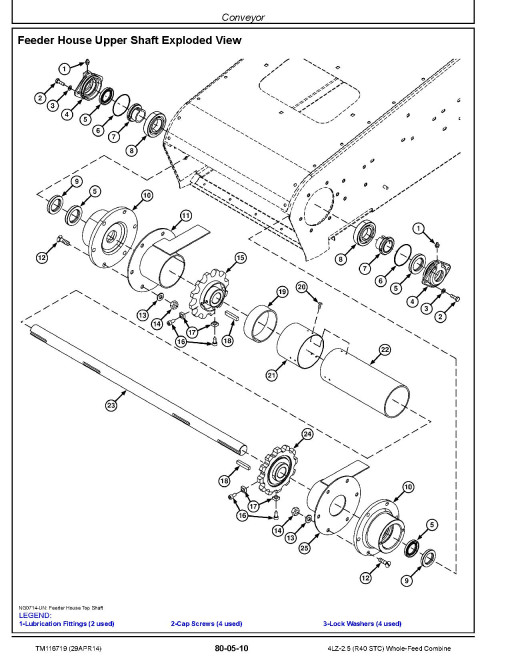 John Deere 4LZ-2.5 (R40 STC) Combines Repair Manual (TM116719)