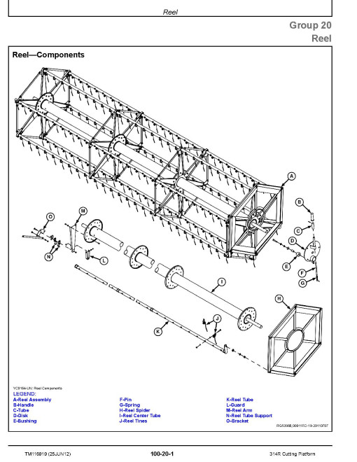 John Deere 314R Cutting Platforms Technical Manual (TM116919) John Deere 314R Cutting Platforms Technical Manual (TM116919)