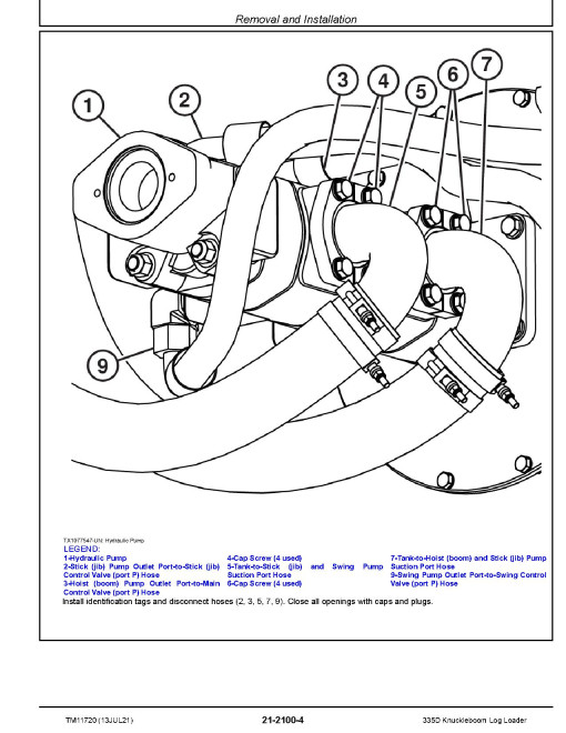 John Deere 335D (SN. from C184061) Knuckleboom Log Loaders Repair Manual (TM11720) John Deere 335D (SN. from C184061) Knuckleboom Log Loaders Repair Manual (TM11720)