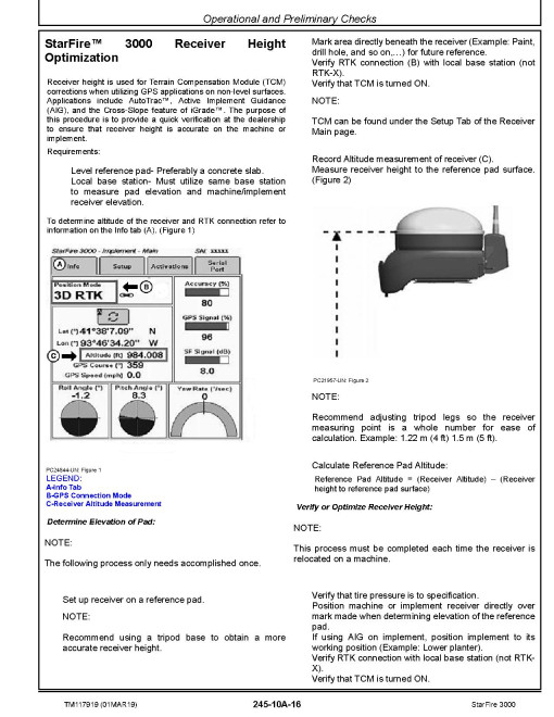 John Deere Starfire 3000 Systems Technical Manual (TM117919)