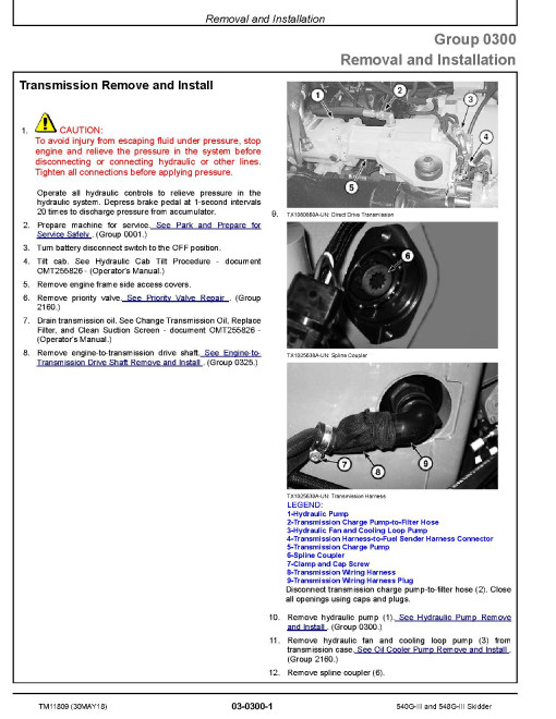 John Deere 540G-III Cable Skidders and 548G-III Grapple Skidders Repair Manual (TM11809) John Deere 540G-III Cable Skidders and 548G-III Grapple Skidders Repair Manual (TM11809)
