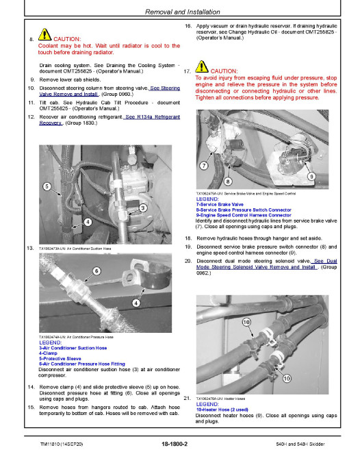 John Deere 540H Cable Skidders and 548H Grapple Skidders (SN: 630436-) Repair Manual (TM11810) John Deere 540H Cable Skidders and 548H Grapple Skidders (SN: 630436-) Repair Manual (TM11810)