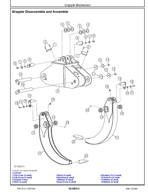 John Deere 848H (SN: 630436-) Grapple Skidders Repair Manual (TM11814) John Deere 848H (SN: 630436-) Grapple Skidders Repair Manual (TM11814)