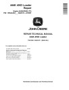 John Deere 444K (SN: D642101-670307) 4WD Loaders with T3 Engine 4045HDW54 Repair Manual (TM12092)