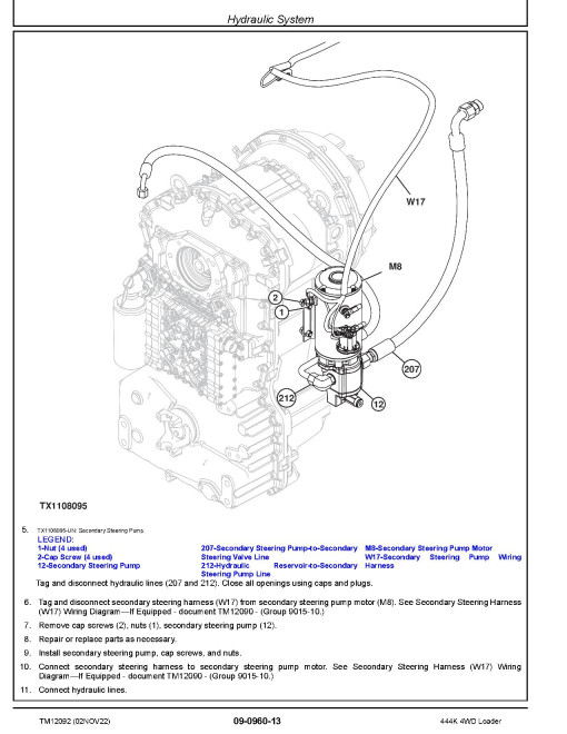 John Deere 444K (SN: D642101-670307) 4WD Loaders with T3 Engine 4045HDW54 Repair Manual (TM12092) John Deere 444K (SN: D642101-670307) 4WD Loaders with T3 Engine 4045HDW54 Repair Manual (TM12092)