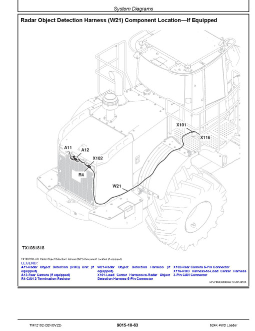 John Deere 624K (SN: 642635-658064) 4WD Loaders with Engine 6068HDW79 (T3), 6068HDW83 (S2) Operation and Test Manual (TM12102) John Deere 624K (SN: 642635-658064) 4WD Loaders with Engine 6068HDW79 (T3), 6068HDW83 (S2) Operation and Test Manual (TM12102)