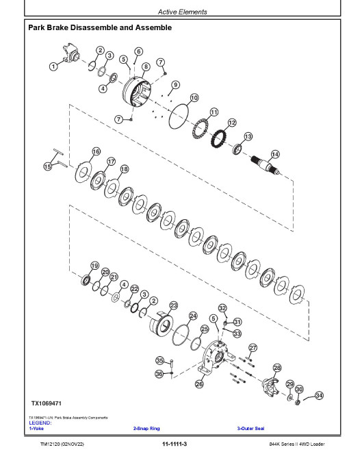 John Deere 844K Series II (SN: 642008-664095) 4WD Loaders with Engine 6135HDW01 (T3), 6135HDW03 (S2) Repair Manual (TM12120) John Deere 844K Series II (SN: 642008-664095) 4WD Loaders with Engine 6135HDW01 (T3), 6135HDW03 (S2) Repair Manual (TM12120)
