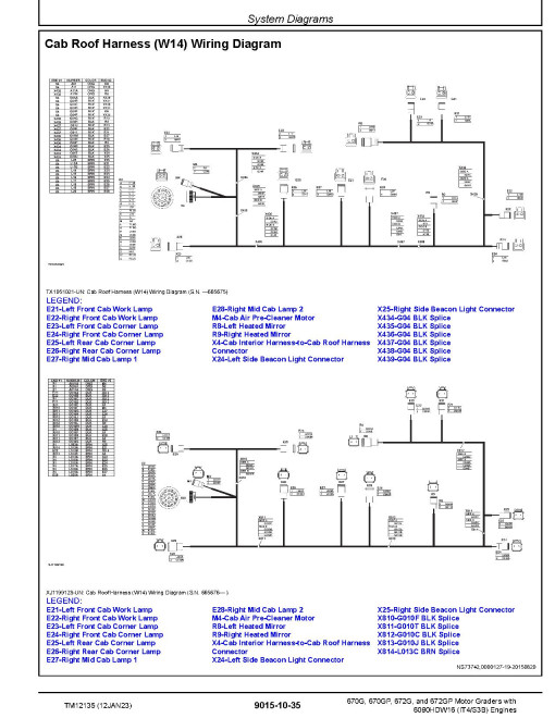 John Deere 670G, 670GP, 672G and 672GP Motor Graders (SN: 634380-656507) with IT4/S3B Engine Operation and Test Manual (TM12135) John Deere 670G, 670GP, 672G and 672GP Motor Graders (SN: 634380-656507) with IT4/S3B Engine Operation and Test Manual (TM12135)