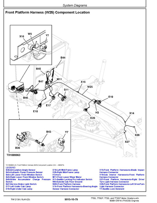 John Deere 770G, 770GP, 772G and 772GP Motor Graders (SN: 634380-656507) with iT4/S3B Engines Operation and Test Manual (TM12139) John Deere 770G, 770GP, 772G and 772GP Motor Graders (SN: 634380-656507) with iT4/S3B Engines Operation and Test Manual (TM12139)