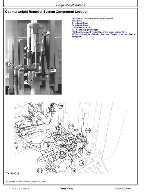 John Deere 470GLC (SN. from E470001) Crawler Excavators Operation and Test Manual (TM12174) John Deere 470GLC (SN. from E470001) Crawler Excavators Operation and Test Manual (TM12174)