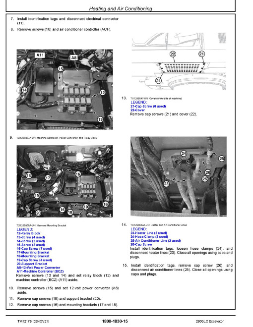 John Deere 290GLC Crawler Excavators (SN. from 705001) Repair Manual (TM12178) John Deere 290GLC Crawler Excavators (SN. from 705001) Repair Manual (TM12178)