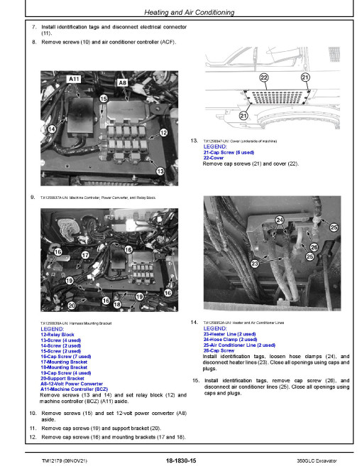 John Deere 350GLC (SN. from C808001) Crawler Excavators Repair Manual (TM12179) John Deere 350GLC (SN. from C808001) Crawler Excavators Repair Manual (TM12179)