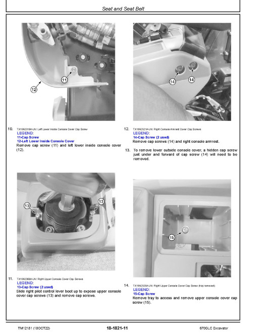 John Deere 670GLC (SN. from E670001) Crawler Excavators Repair Manual (TM12181) John Deere 670GLC (SN. from E670001) Crawler Excavators Repair Manual (TM12181)