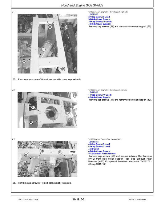 John Deere 670GLC (SN. from E670001) Crawler Excavators Repair Manual (TM12181) John Deere 670GLC (SN. from E670001) Crawler Excavators Repair Manual (TM12181)