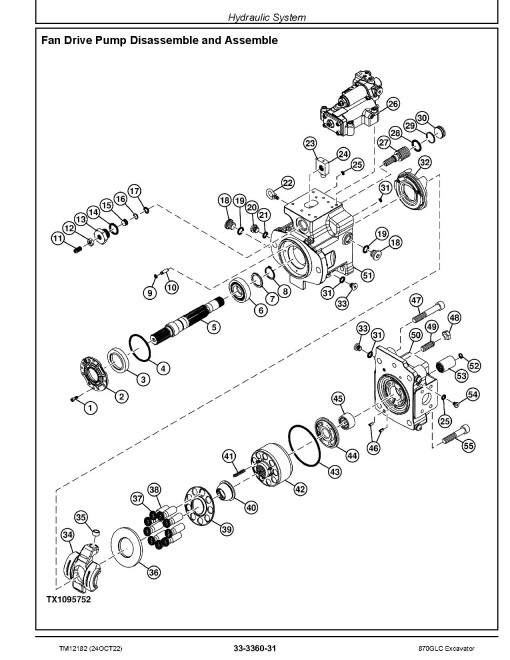 John Deere 870GLC (SN. from E870001) Crawler Excavators Repair Manual (TM12182) John Deere 870GLC (SN. from E870001) Crawler Excavators Repair Manual (TM12182)