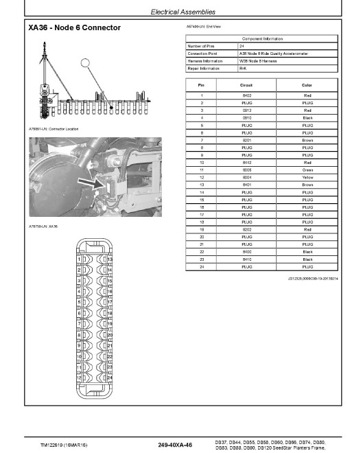 John Deere DB37, DB44, DB55, DB58, DB60, DB66, DB74, DB80, DB83, DB88, DB90 and DB120 Planters (SN: 750101-755100) Diagnostic Manual (TM122619) John Deere DB37, DB44, DB55, DB58, DB60, DB66, DB74, DB80, DB83, DB88, DB90 and DB120 Planters (SN: 750101-755100) Diagnostic Manual (TM122619)