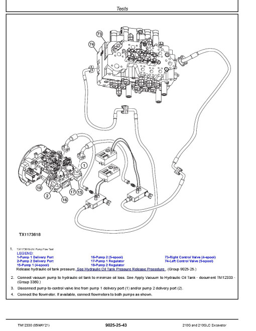 John Deere 210G and 210GLC Crawler Excavators (SN. from E520001) Operation and Test Manual (TM12330) John Deere 210G and 210GLC Crawler Excavators (SN. from E520001) Operation and Test Manual (TM12330)