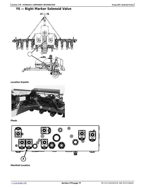 John Deere 1775NT 12-Row Planters with ExactEmerge Row Units Diagnostic Manual (TM123519)
