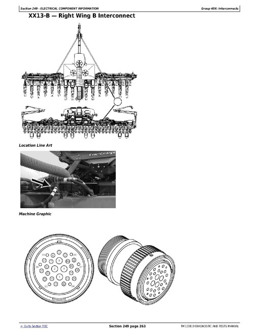 John Deere 1795 (SN. up to 765100) Planters with ExactEmerge Row Units Diagnostic Manual (TM123819)