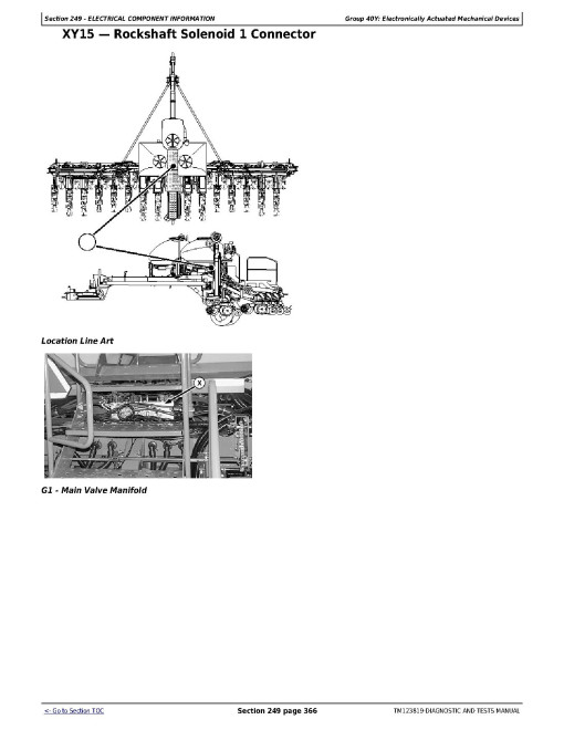 John Deere 1795 (SN. up to 765100) Planters with ExactEmerge Row Units Diagnostic Manual (TM123819)