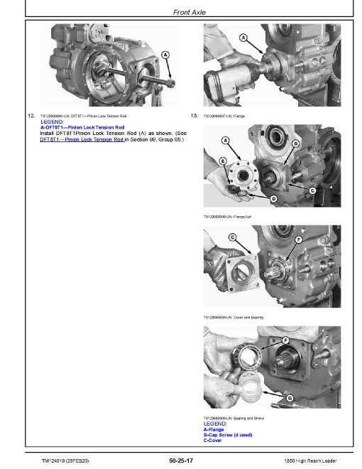 John Deere 1850 High Reach Cane Loaders Repair Manual (TM124019) John Deere 1850 High Reach Cane Loaders Repair Manual (TM124019)
