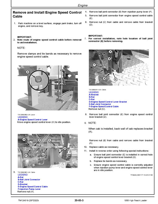 John Deere 1850 High Reach Cane Loaders Repair Manual (TM124019) John Deere 1850 High Reach Cane Loaders Repair Manual (TM124019)