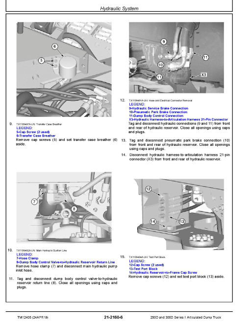 John Deere 250D and 300D Series II Articulated Dump Trucks (SN. from C642001) Repair Manual (TM12405) John Deere 250D and 300D Series II Articulated Dump Trucks (SN. from C642001) Repair Manual (TM12405)