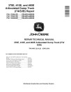 John Deere 370E, 410E and 460E iT4/S3B Articulated Dump Trucks (SN: E634583-668586) Repair Manual (TM12408)