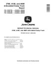 John Deere 370E, 410E and 460E T2/S2 Articulated Dump Trucks (SN: C634583-668586) Repair Manual (TM12409)