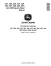 John Deere 327, 328, 336, 337, 338, 346, 347, 348, 466, 467 and 468 Square Balers Technical Manual (TM1243)