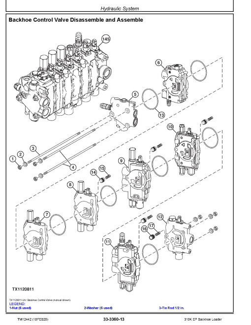 John Deere 310K EP (SN. from G219607) Backhoe Loaders Repair Manual (TM12442) John Deere 310K EP (SN. from G219607) Backhoe Loaders Repair Manual (TM12442)