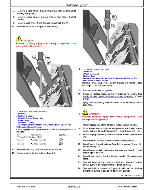 John Deere 310SK Side Shift Backhoe Loaders (SN. from C219607, D219607) Repair Manual (TM12466) John Deere 310SK Side Shift Backhoe Loaders (SN. from C219607, D219607) Repair Manual (TM12466)