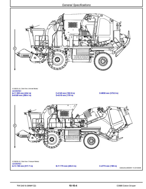 John Deere CS690 Cotton Strippers Repair Manual (TM124819) John Deere CS690 Cotton Strippers Repair Manual (TM124819)