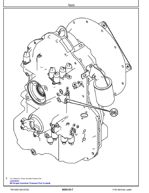 John Deere 410K Backhoe Loaders (SN. from E219607) Operation and Test Manual (TM12493) John Deere 410K Backhoe Loaders (SN. from E219607) Operation and Test Manual (TM12493)