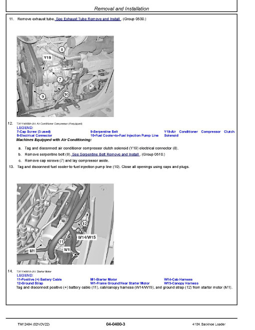 John Deere 410K Backhoe Loaders (SN. from E219607) Repair Manual (TM12494) John Deere 410K Backhoe Loaders (SN. from E219607) Repair Manual (TM12494)