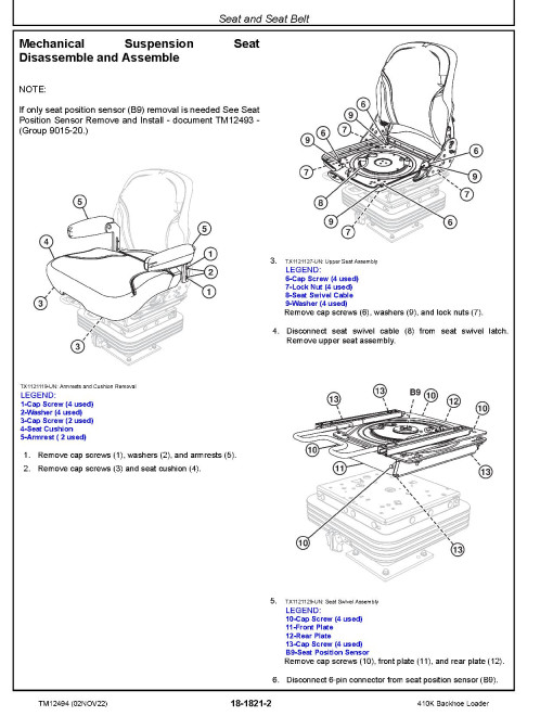 John Deere 410K Backhoe Loaders (SN. from E219607) Repair Manual (TM12494) John Deere 410K Backhoe Loaders (SN. from E219607) Repair Manual (TM12494)
