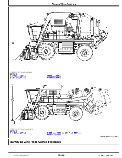 John Deere CP690 Cotton Pickers Repair Manual (TM125019) John Deere CP690 Cotton Pickers Repair Manual (TM125019)