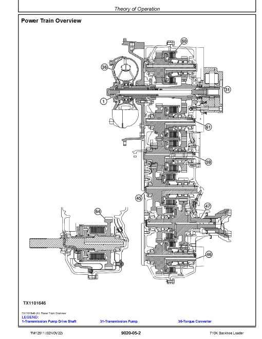 John Deere 710K Backhoe Loaders (SN. from D219607) Operation and Test Manual (TM12511) John Deere 710K Backhoe Loaders (SN. from D219607) Operation and Test Manual (TM12511)