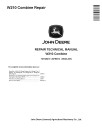 John Deere W210 Combines Repair Manual (TM125219)