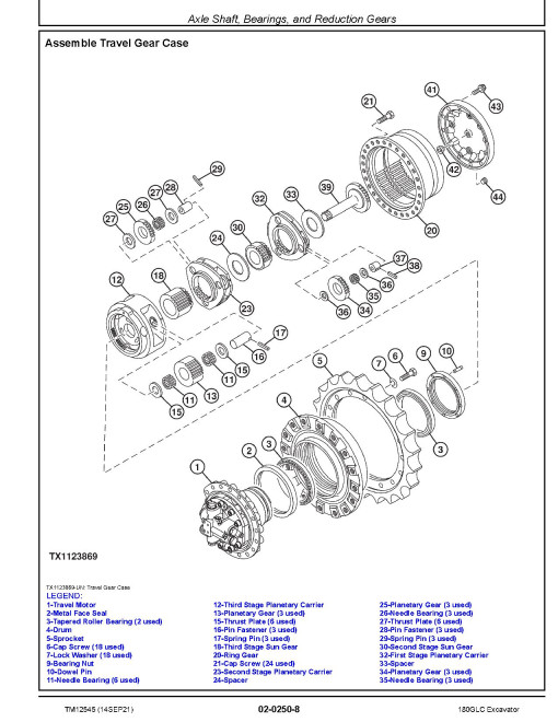 John Deere 180GLC (SN. from D020001) Crawler Excavators Repair Manual (TM12545) John Deere 180GLC (SN. from D020001) Crawler Excavators Repair Manual (TM12545)
