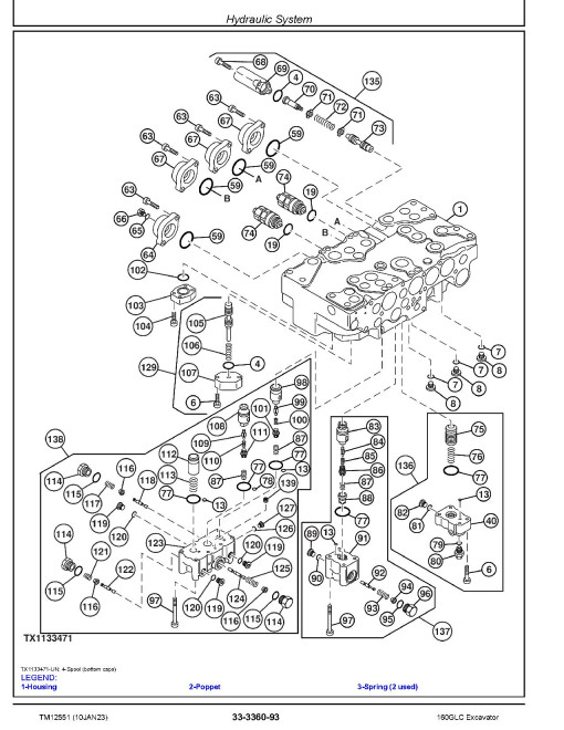 John Deere 160GLC (SN. from D055001) Crawler Excavators Repair Manual (TM12551) John Deere 160GLC (SN. from D055001) Crawler Excavators Repair Manual (TM12551)